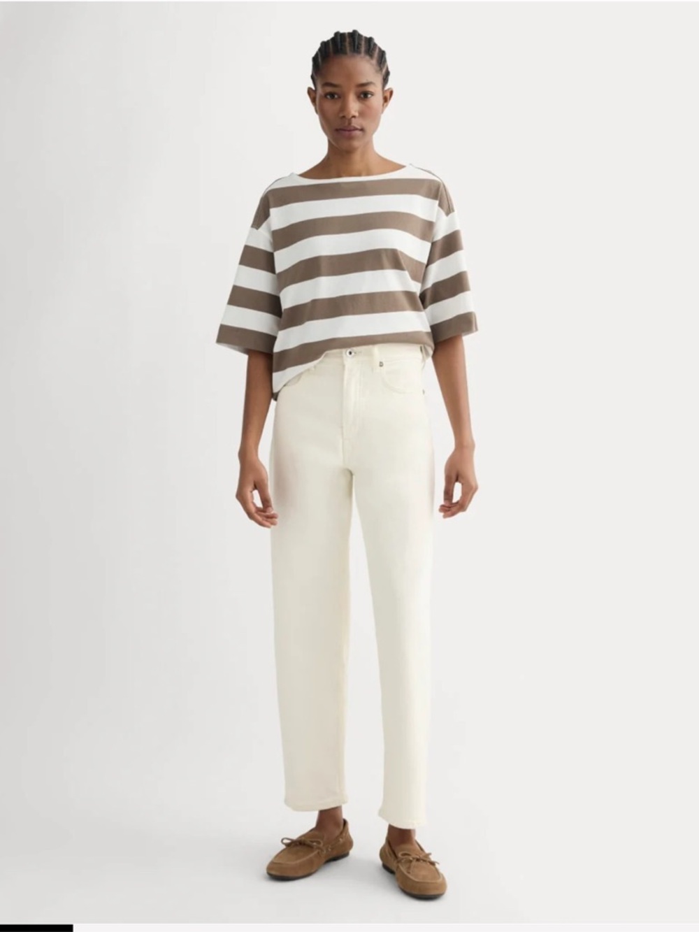 Everlane way high Jean 2.0 calico ecru